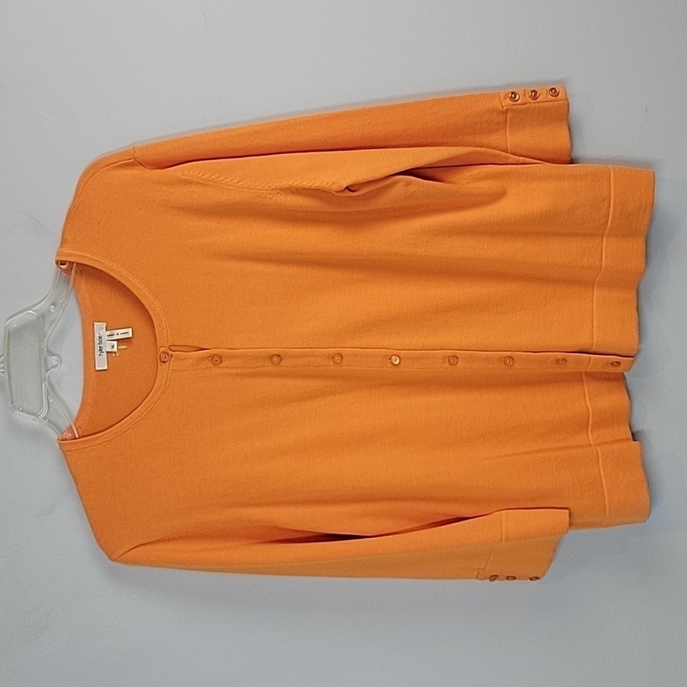 Tyler Boe orange Cardigan Sweater